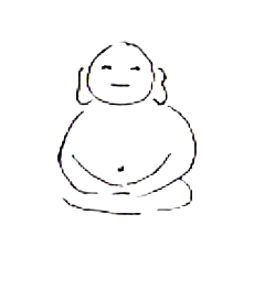 a smiling Buddha